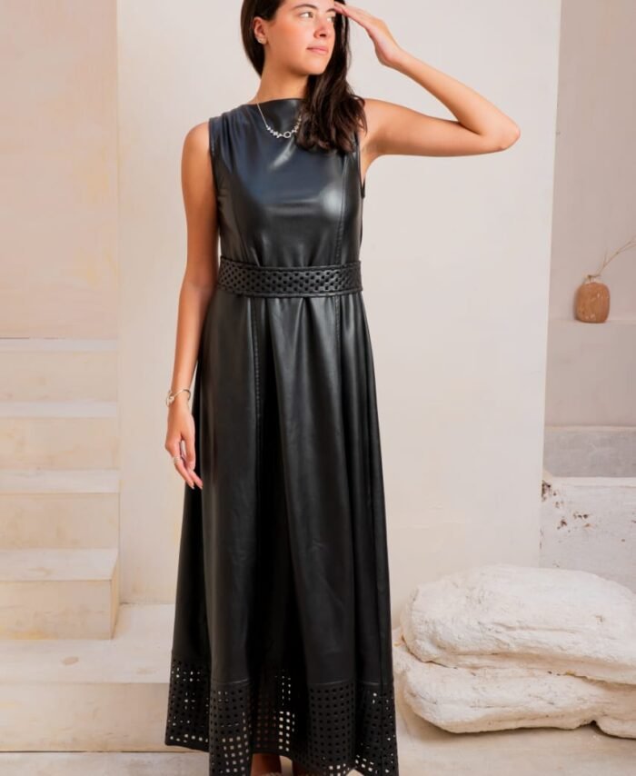 Leather dress