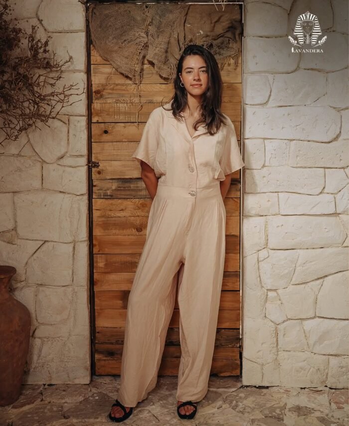 Beige jumpsuit