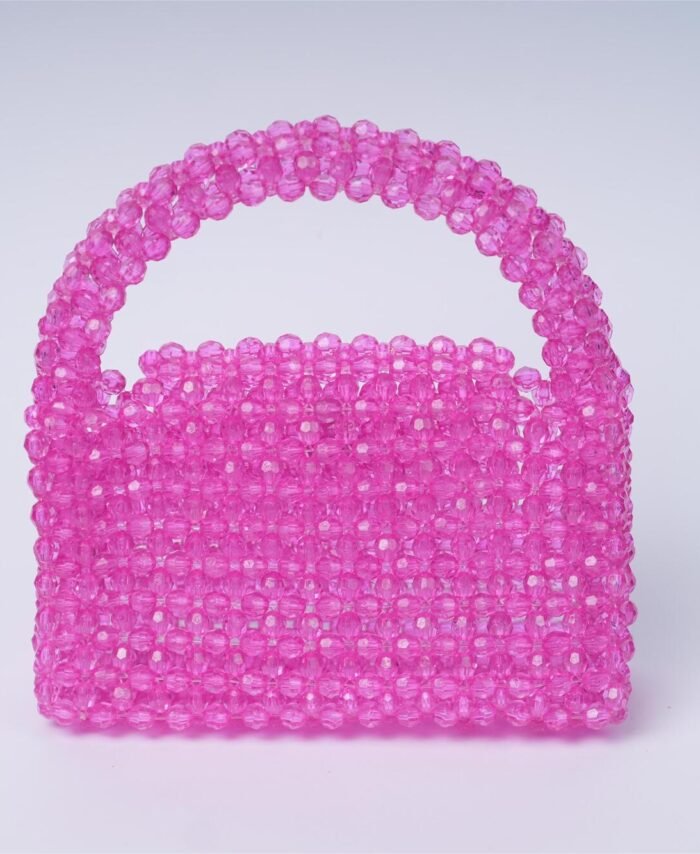 Pink Beaded Handbag