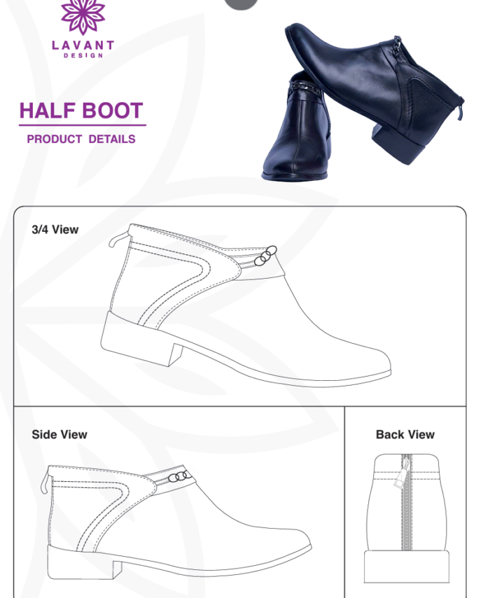 Half boot patron